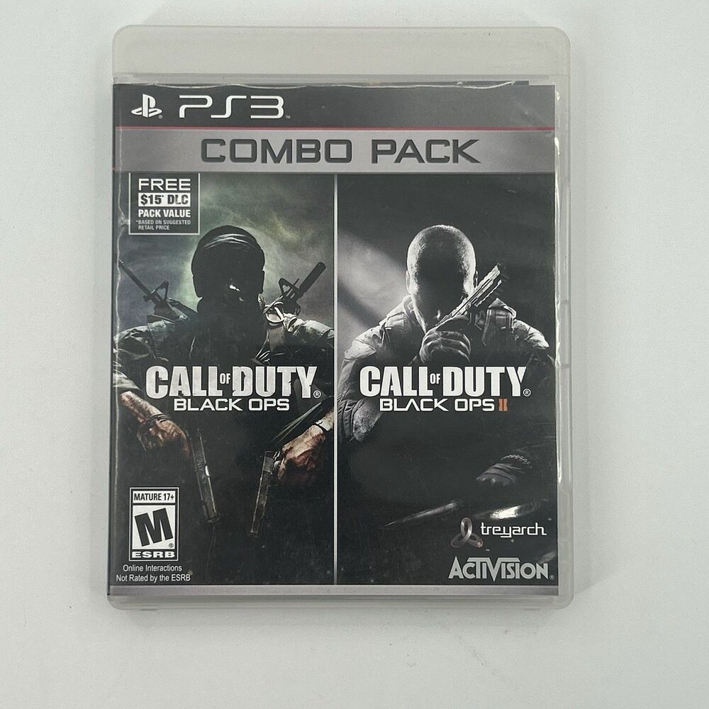 Call of Duty Black Ops 1 & 2 Combo Pack (Sony Playstation 3, PS3) CIB! Tested!